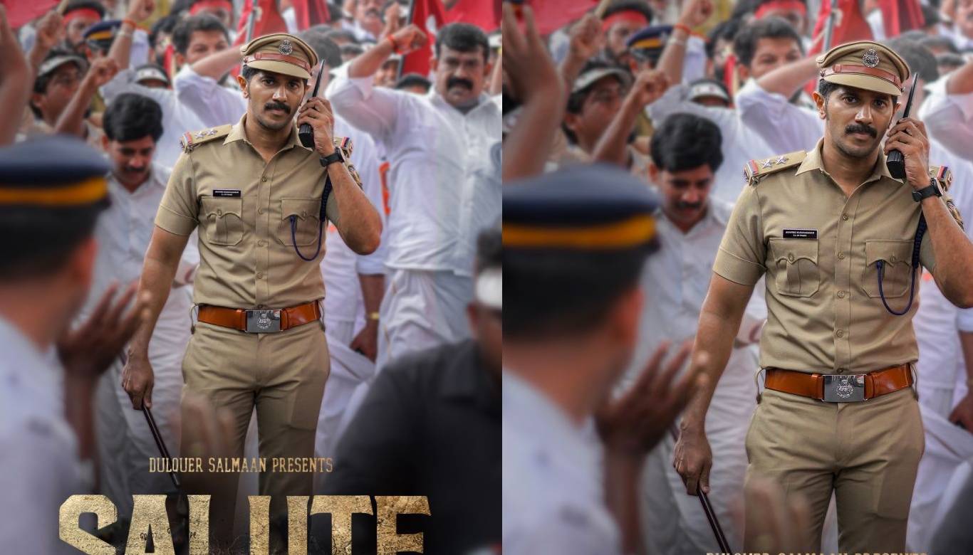 Dulquer Salmaan shares the new 'Salute' poster