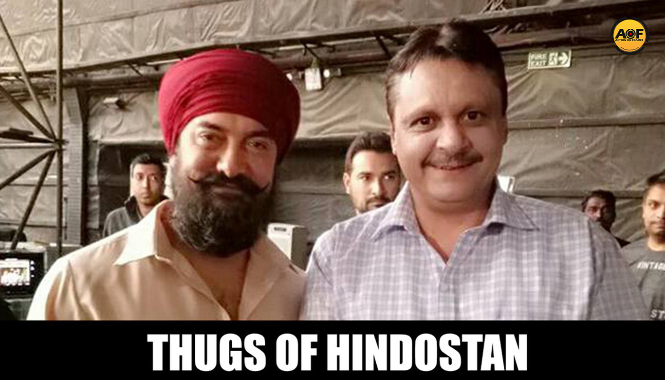REVEALED! Aamir Khan’s bearded LOOK with a red turban from the sets of Thugs Of Hindostan!