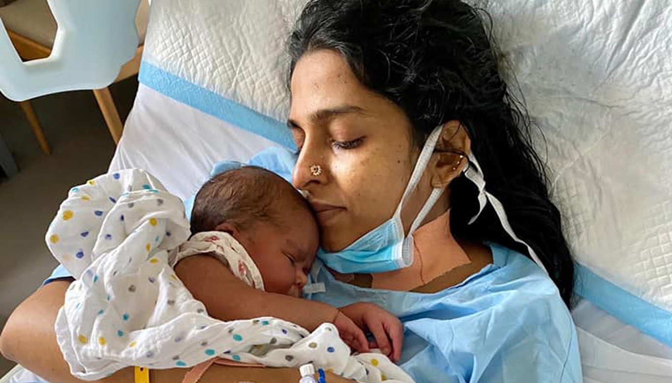 Sidharth Bharathan shares picture of his new born