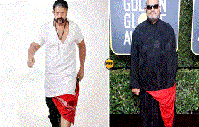 Laurence Fishburne in Jayasurya’s Aadu 2 style at Golden Globes!