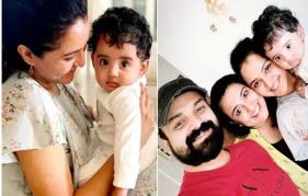 Manju Warrier posts adorable pictures with son Izahaak of Kunchako Boban