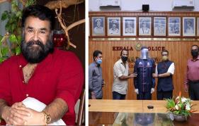 Mohanlals Vishwa Shanti Foundation donates Kovid Kits to Kerala Police